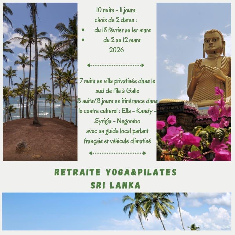 Retraite Yoga Pilates Sri Lanka 2026 O Yoga Zen Muriel Ortolo