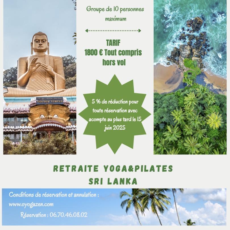 Retraite Yoga Pilates Sri Lanka 2026 O Yoga Zen Muriel Ortolo