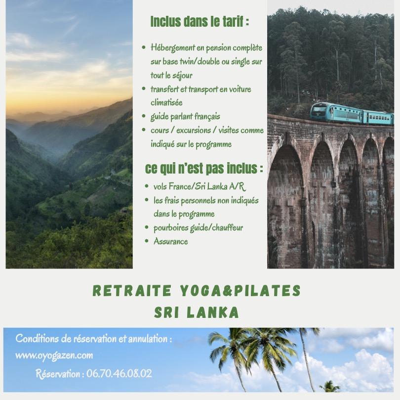 Retraite Yoga Pilates Sri Lanka 2026 O Yoga Zen Muriel Ortolo